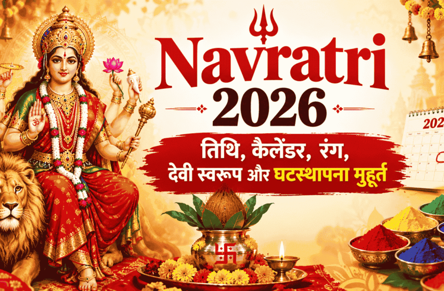 Navratri 2026 : तिथि, कैलेंडर, रंग, देवी स्वरूप और घटस्थापना मुहूर्त