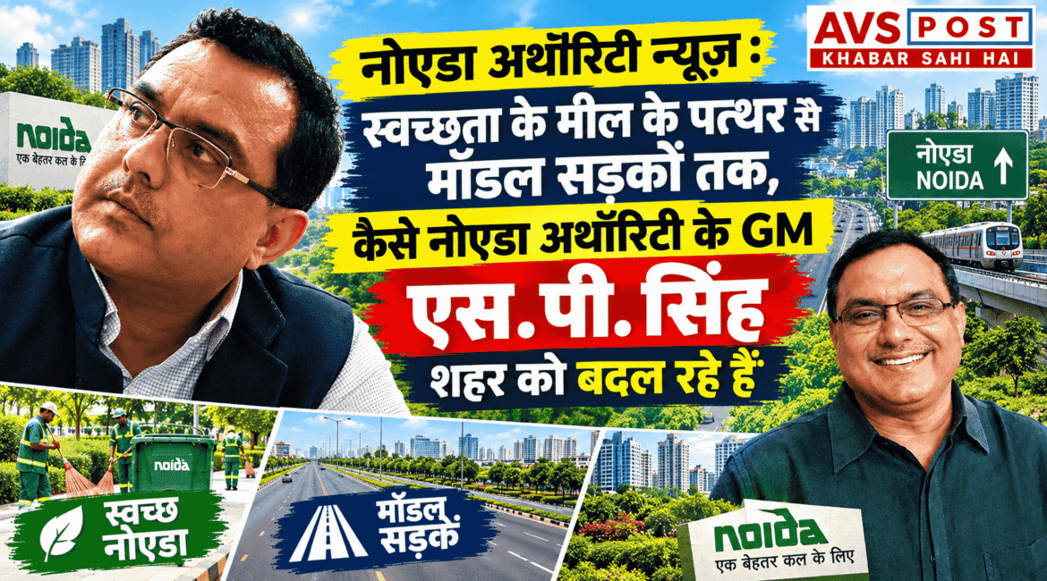 Noida Authority News : स्वच्छता के शिखर से 'मॉडल रोड' तक, नोएडा अथॉरिटी के GM S.P. Singh ने कैसे बदली शहर की सूरत