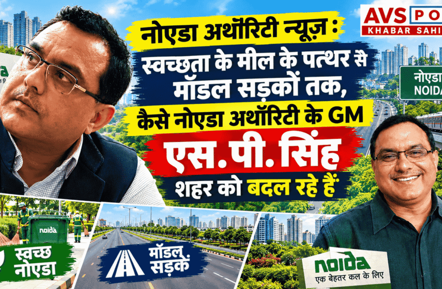 Noida Authority News : स्वच्छता के शिखर से 'मॉडल रोड' तक, नोएडा अथॉरिटी के GM S.P. Singh ने कैसे बदली शहर की सूरत